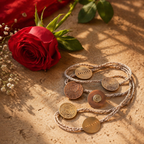 Cast Brass & Hand-Wound Jute — Brooch Pin Rakhi