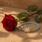 Hand-Set Butterfly Bliss — Sister's Bracelet Rakhi