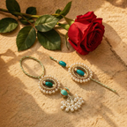 Subh Moti — Hand-Beaded Rakhi Lumba Set