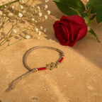 Hand-Finished Cast Brass — Infinity Motif Rakhi