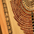 Pattachitra Tree of Life National Award Artist, Tussar Silk, The Art Wall. Handmade in India by House of Taraasha.