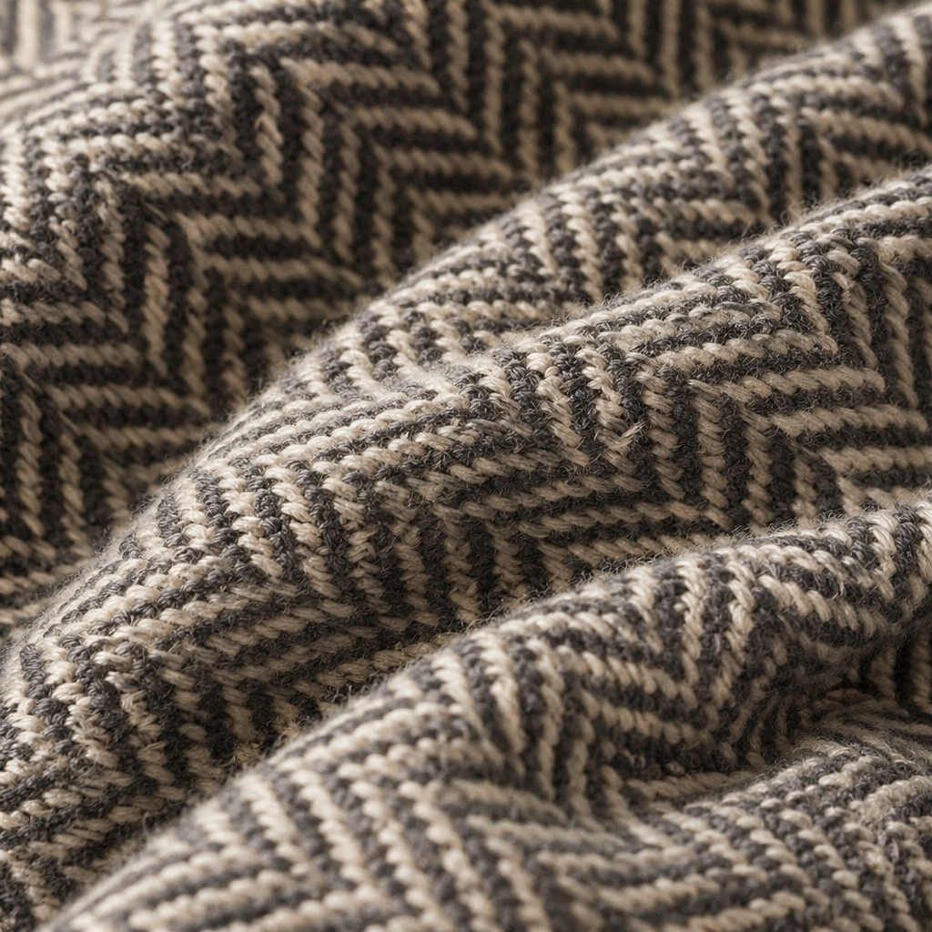 Chevron Blue Handwoven Pure Cotton Throw, The Linen Room. Handmade in India by House of Taraasha.