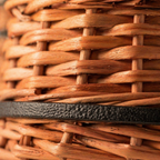 Kashmiri Willow Wicker Fruit Basket & Cutlery Holder, The Wicker House. Handmade in India by House of Taraasha.