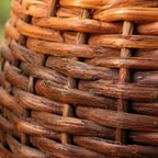 Brown to Indigo Kashmiri Willow Wicker Planter, The Art Wall. Handmade in India by House of Taraasha.