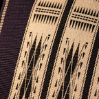 Naga Tribal Backstrap-Loom Monochrome Spear Cushion Cover, The Living Room. Handmade in India by House of Taraasha.