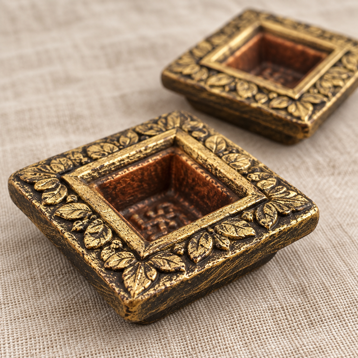 Swastik: Swastik Terracotta Diyas, Set of 12 or 8