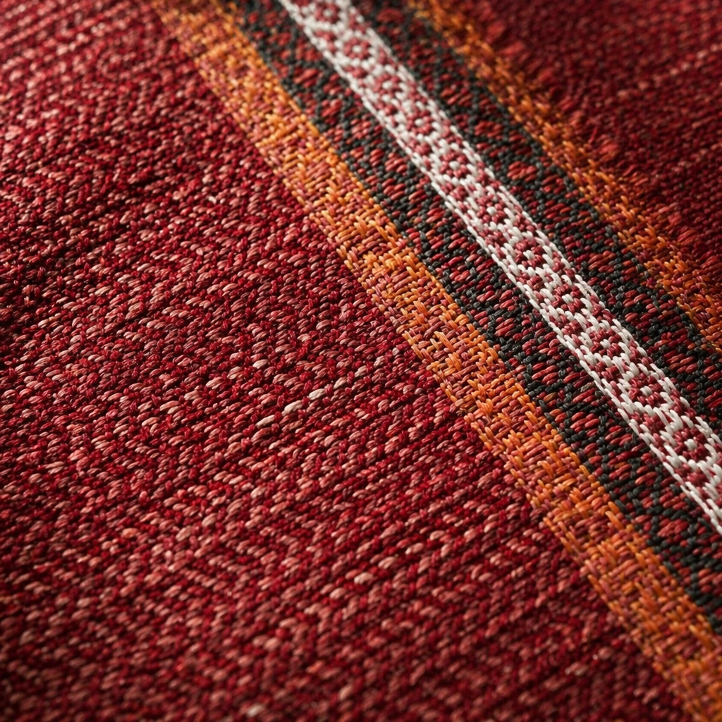 Madur Beige Handwoven Grass Table Runner, The Gathered Table. Handmade in India by House of Taraasha.