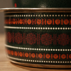 Kanjeevaram Enamel Steel Coffee Dabara Set, The Brass Atelier. Handmade in India by House of Taraasha.