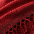 Berry Tones Handwoven Cotton Bed Cover, The Linen Room. Handmade in India by House of Taraasha.
