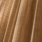 Handwoven Stripe Beige Cotton Curtain, The Draped Window. Handmade in India by House of Taraasha.
