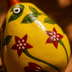 Kashmir Papier-Mâché Doves Hand-Painted Trio, The Art Wall. Handmade in India by House of Taraasha.