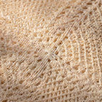 Quad Pattern White Hand-Crocheted Cushion Cover, The Living Room. Handmade in India by House of Taraasha.