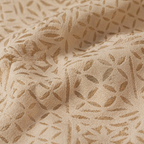 White Cutwork Appliqué Cotton Bed Cover, The Linen Room. Handmade in India by House of Taraasha.