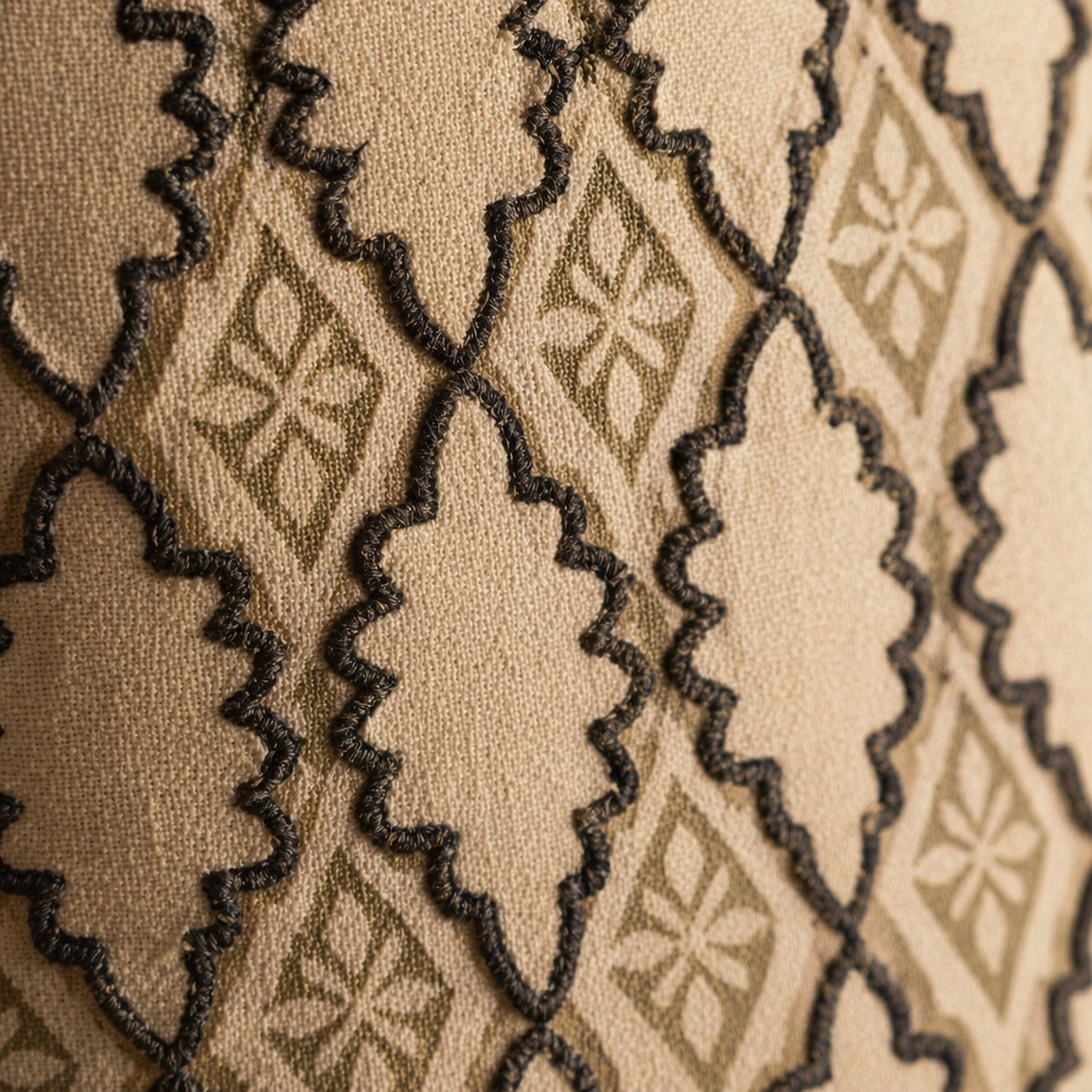 Aqua Geometric Hand Block-Printed Cotton Cushion Cover, The Living Room. Handmade in India by House of Taraasha.