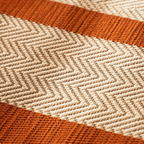 Madur Rust Handwoven Grass Table Runner, The Gathered Table. Handmade in India by House of Taraasha.