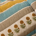 Sanganer Hand Block-Printed Mulmul Cotton AC Comforter, The Linen Room. Handmade in India by House of Taraasha.