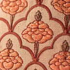 Royal Courtyards Dusty Pink Jaali & Floral Set of Five, The Living Room. Handmade in India by House of Taraasha.