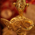 Vidya Dhokra Brass Woman Figurine, The Brass Atelier. Handmade in India by House of Taraasha.