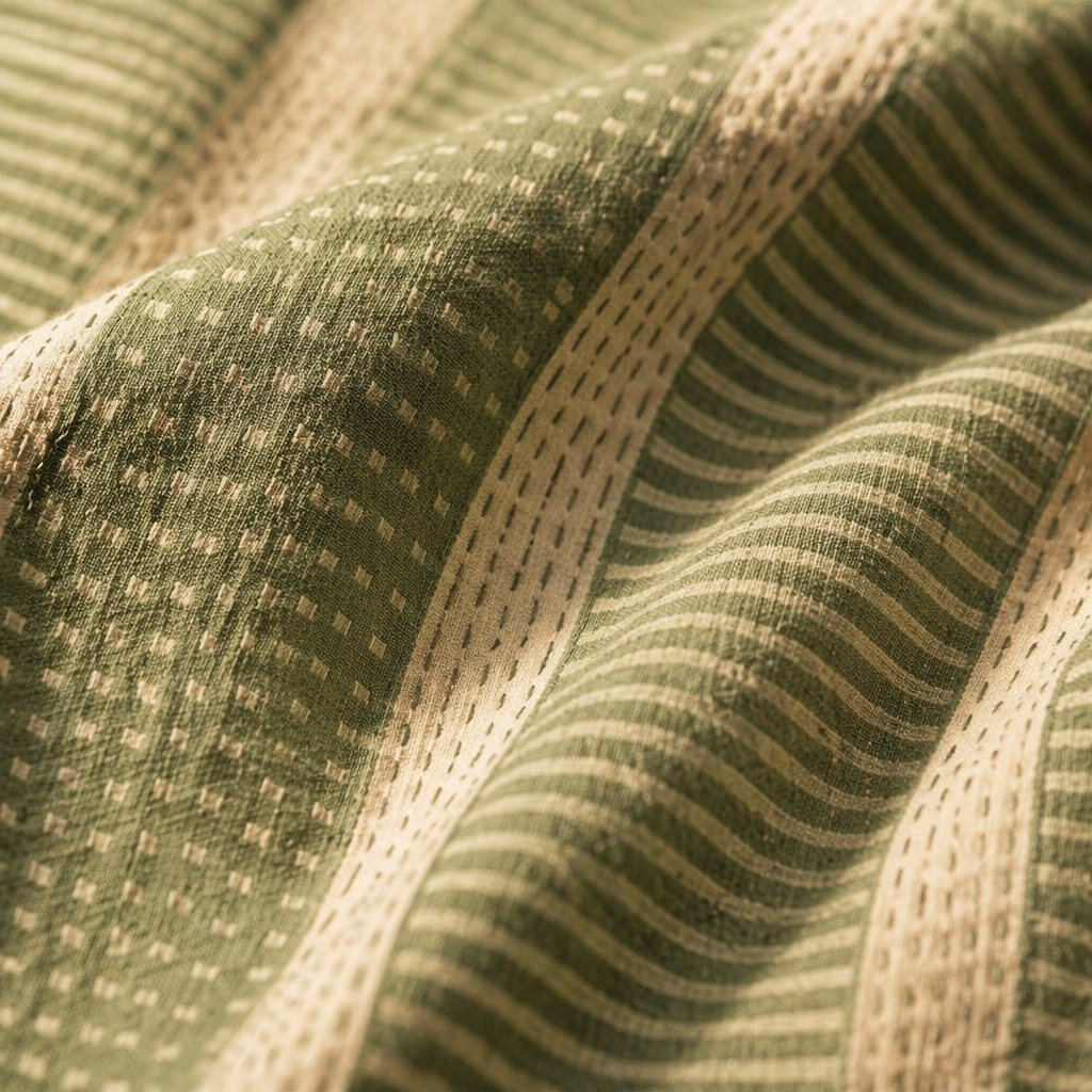 Sanganer Hand Block-Printed Cotton Bedsheet, Fern & Ivory, The Linen Room. Handmade in India by House of Taraasha.