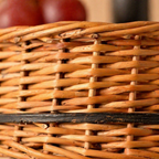 Kashmiri Two-Tier Collapsible Willow Fruit Basket, The Wicker House. Handmade in India by House of Taraasha.