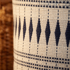 Naga Tribal Backstrap-Loom Monochrome Cushion Cover, The Living Room. Handmade in India by House of Taraasha.