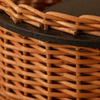 Kashmir Willow Lidded Wicker Storage Box, The Wicker House. Handmade in India by House of Taraasha.