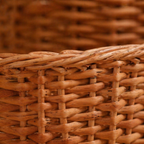 Willow Wicker Coaster Set Kashmir, with Holder, The Brass Atelier. Handmade in India by House of Taraasha.