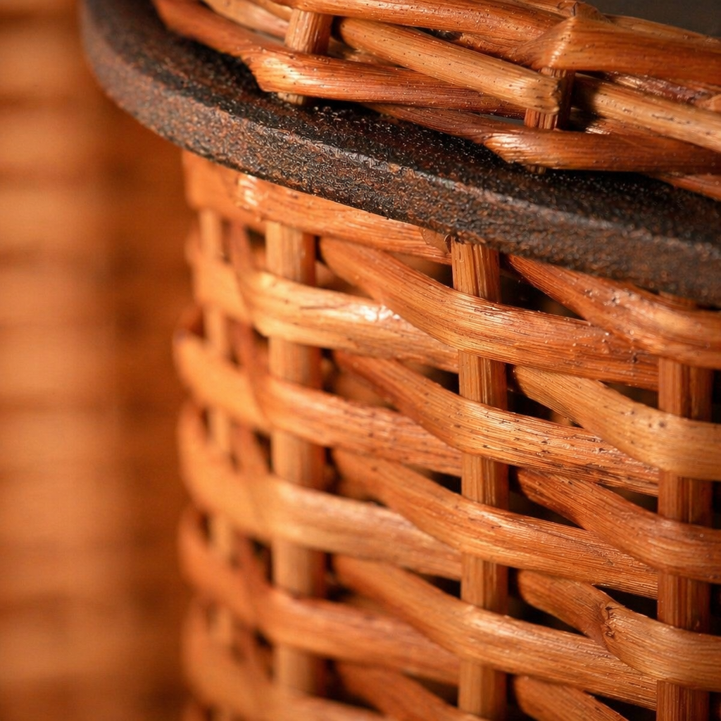 Kashmir Willow Tray, Cutlery Caddy & Tissue Box, The Brass Atelier. Handmade in India by House of Taraasha.
