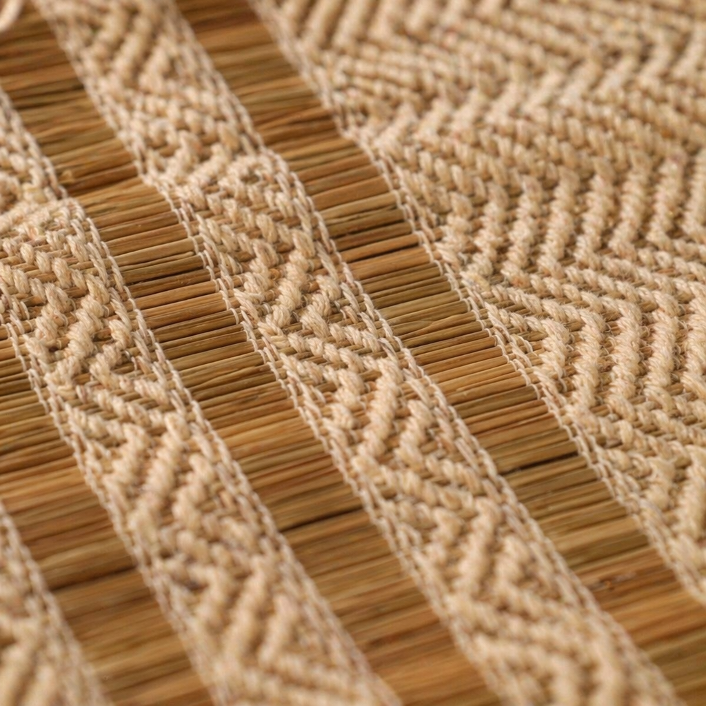 Madur Grass Woven Runner Off-White, The Gathered Table. Handmade in India by House of Taraasha.