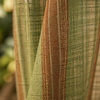 Handwoven Solid Sage and Teal Cotton Door Curtain, The Draped Window. Handmade in India by House of Taraasha.
