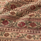 Dusty Pink & Off-White Floral Cotton Table Mat, The Gathered Table. Handmade in India by House of Taraasha.