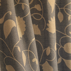 Lotus Cutwork Handwoven Semi-Sheer Cotton Curtain, The Draped Window. Handmade in India by House of Taraasha.