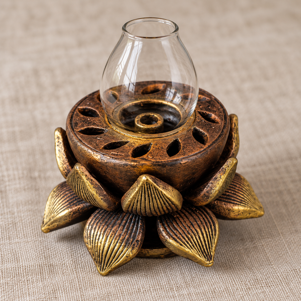 Padma Jyot: Lotus Terracotta Akhand Diya
