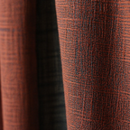 Chintz Navy Blue Hand-Printed Cotton Door Curtain, The Draped Window. Handmade in India by House of Taraasha.