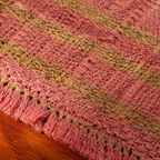 Madur Grass Woven Table Mats Blush Pink and Beige, The Gathered Table. Handmade in India by House of Taraasha.