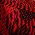 Naga Tribal Backstrap-Woven Red and Black Pattern Cushion Cover, The Living Room. Handmade in India by House of Taraasha.