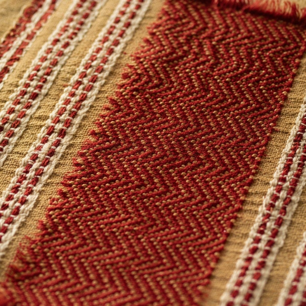 Madur Grass Woven Table Mats Maroon, The Gathered Table. Handmade in India by House of Taraasha.
