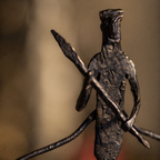 Bastar Balance Wrought Iron Figurine, Tribal Stories. Handmade in India by House of Taraasha.