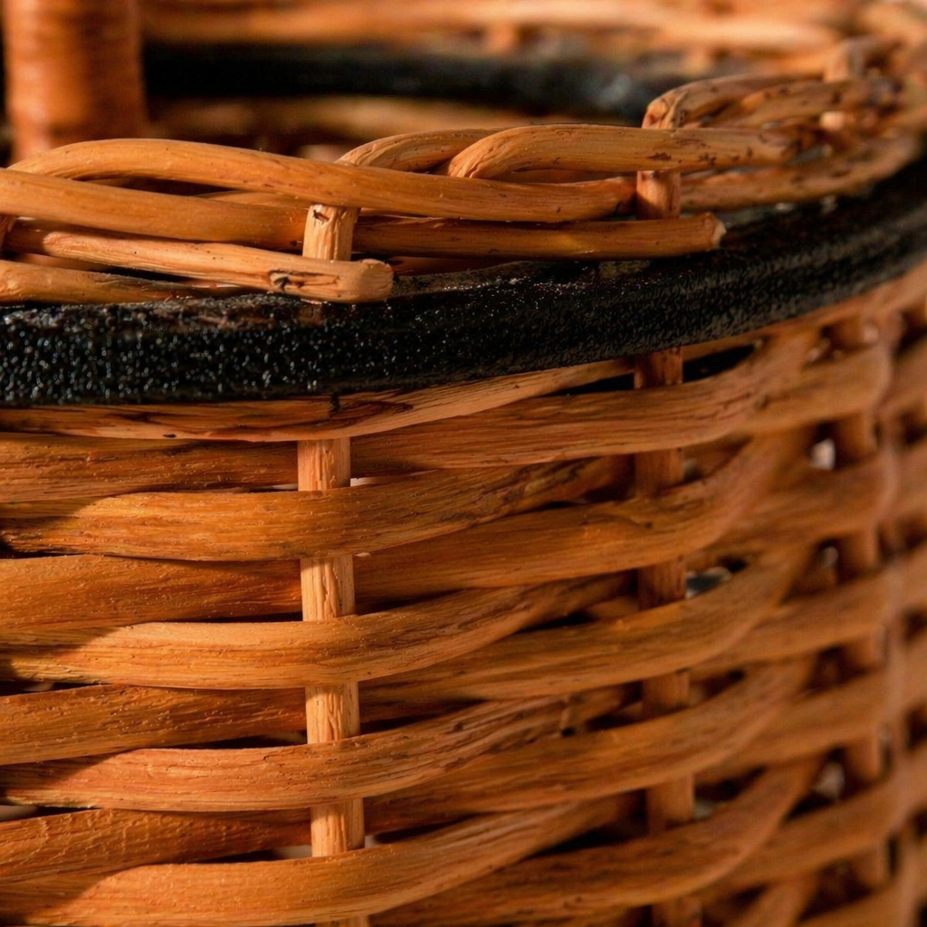 Kashmir Willow Tissue Box & Cutlery Caddy, The Wicker House. Handmade in India by House of Taraasha.