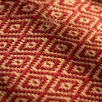 Madur Maroon Handwoven Grass Table Runner, The Gathered Table. Handmade in India by House of Taraasha.