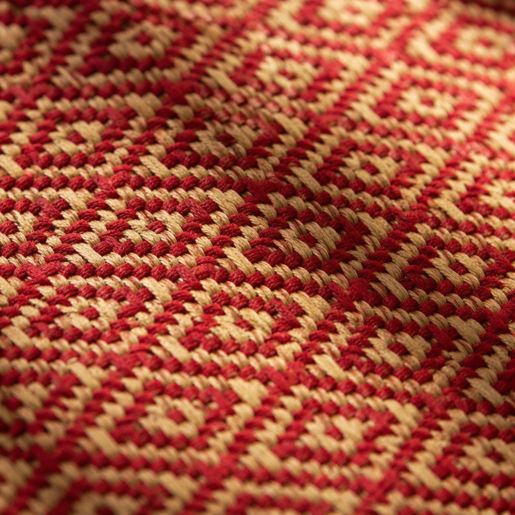 Madur Maroon Handwoven Grass Table Runner, The Gathered Table. Handmade in India by House of Taraasha.