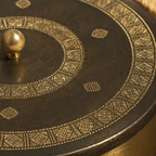 Kanjeevaram Brass Antique Masala Dabba, The Brass Atelier. Handmade in India by House of Taraasha.
