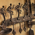 Bastar Lohshilp Wrought Iron Tribal Stand, Tribal Stories. Handmade in India by House of Taraasha.