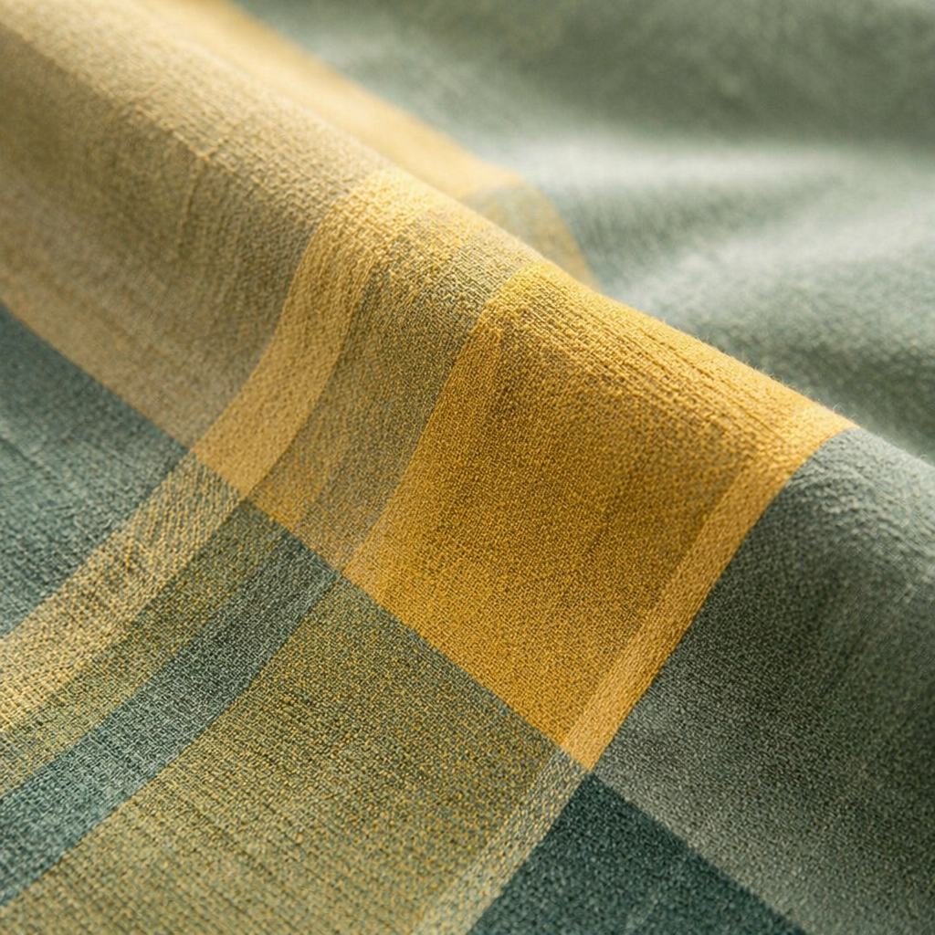Marigold Teal Handwoven Cotton Bed Cover, The Linen Room. Handmade in India by House of Taraasha.