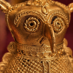 Dhokra Brass Owl Bastar Lost-Wax Casting, Tribal Stories. Handmade in India by House of Taraasha.