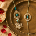 Subh Moti — Hand-Beaded Rakhi Lumba Set