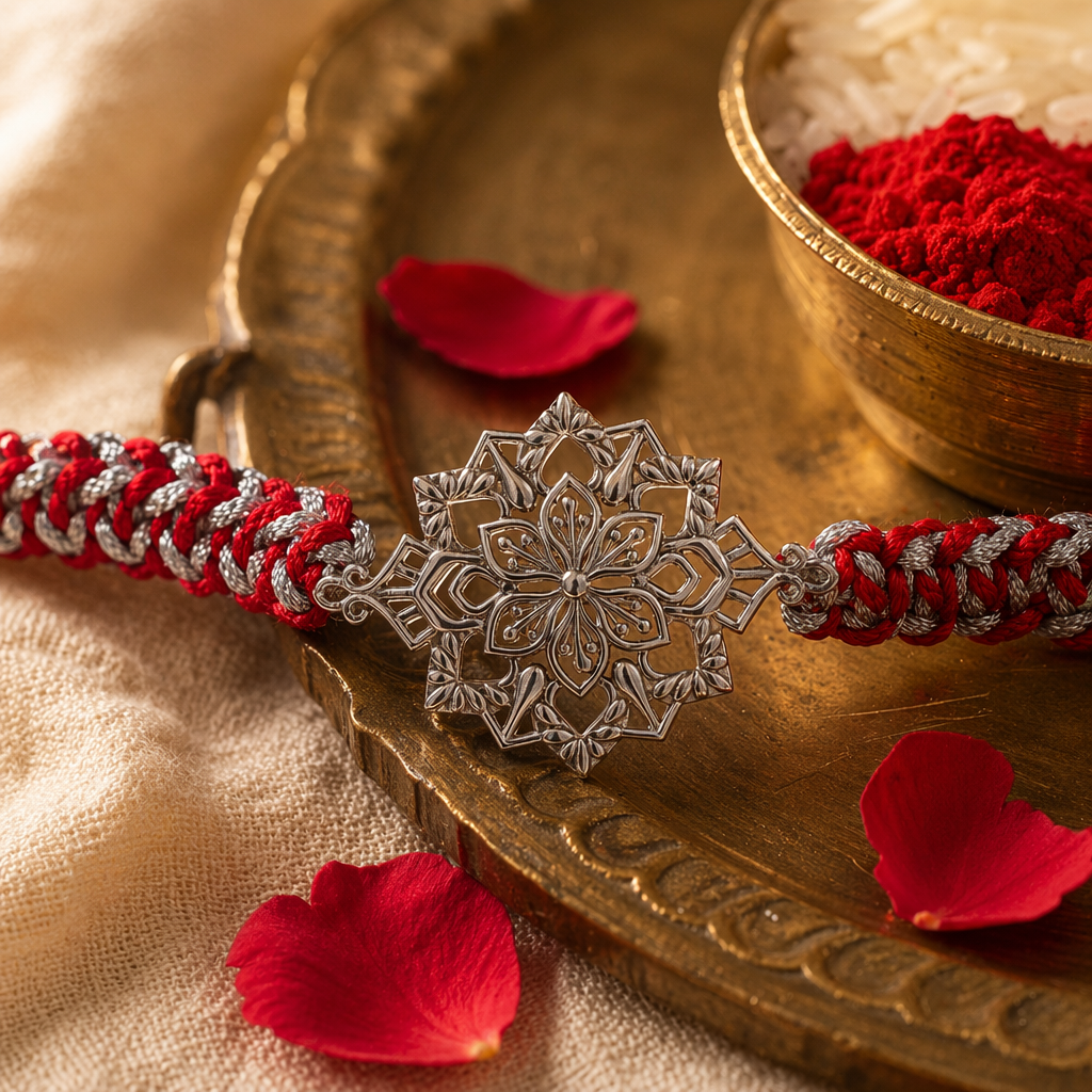 Odisha Filigree — Sterling Silver Rakhi
