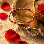 Mahadev Mantra — Handmade Silver Lumba Rakhi