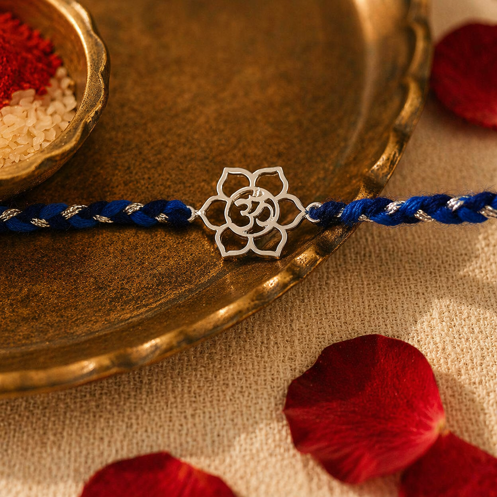 Handcrafted Silver Omkar — Rakhi