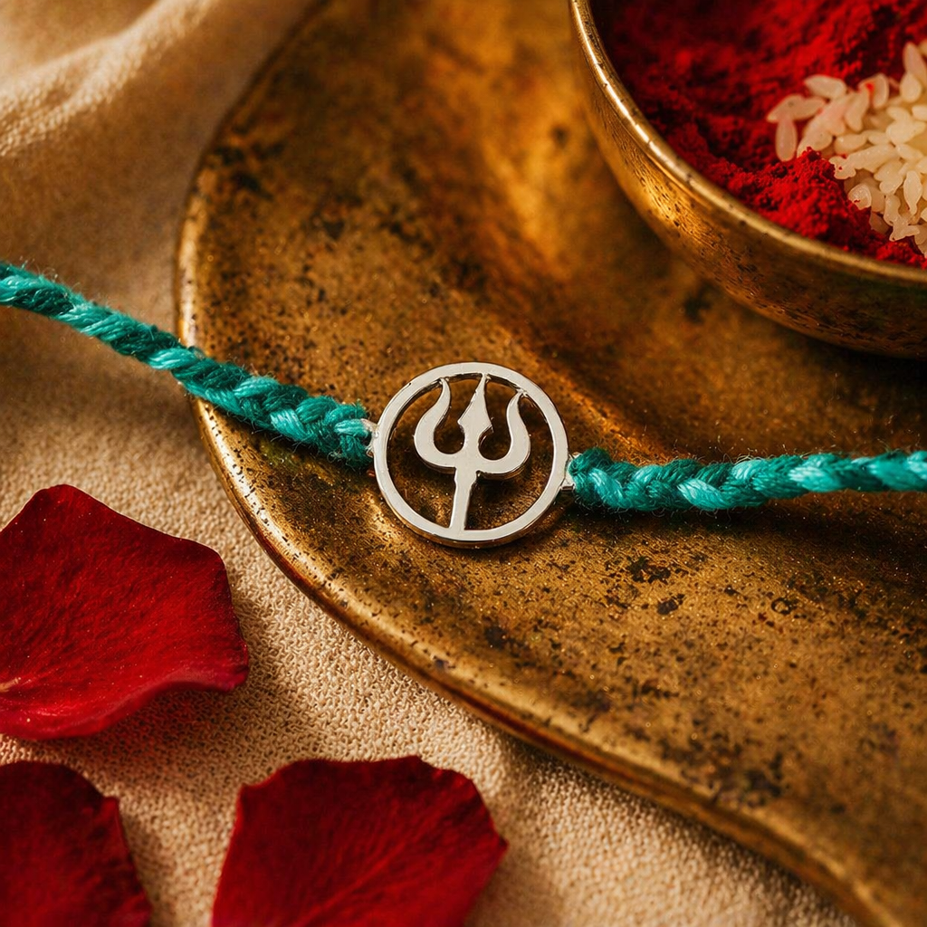 Handcrafted Silver Shiv — Rakhi